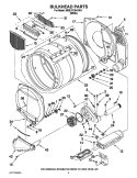 BULKHEAD PARTS Diagram and Parts List for MDE17CSAYW1  Maytag Dryer