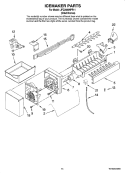 ICEMAKER PARTS, OPTIONAL PARTS (NOT INCLUDED) Diagram and Parts List for JFC2089HPR11  Jenn-Air Refrigerator