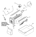 ICE MAKER Diagram and Parts List for JBD2286KEW  Jenn-Air Refrigerator