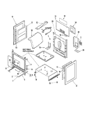 CABINET Diagram and Parts List for JGR8875RDS  Jenn-Air Range