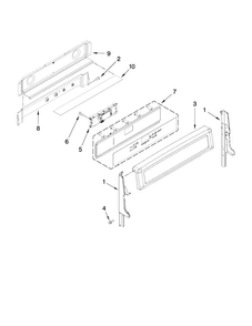 Control Panel Parts Diagram and Parts List for MGT8885XB00  Maytag Range