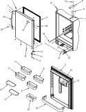 REFRIGERATOR DOOR Diagram and Parts List for MBF2255KEW  Maytag Refrigerator