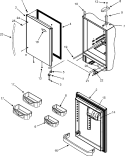 REFRIGERATOR DOOR Diagram and Parts List for MBR1952KES  Maytag Refrigerator