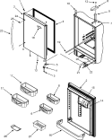 REFRIGERATOR DOOR Diagram and Parts List for MBR2556KES  Maytag Refrigerator