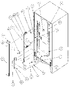 Cabinet Diagram and Parts List for 85161-P1117111W  Amana Refrigerator