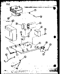 Transformer And Magnetron Diagram and Parts List for RL6-10ET P76383-1M Amana Microwave