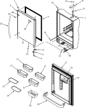 REFRIGERATOR DOOR Diagram and Parts List for MBL2255KES  Maytag Refrigerator