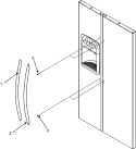 HANDLES Diagram and Parts List for ASD2621KRZ  Amana Refrigerator