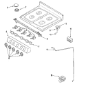 Part Location Diagram of WP74010753 Whirlpool Spark Ignition Switch And Harness