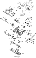 FOOT ASSEMBLY Diagram and Parts List for U8371900  Hoover Upright Vacuum