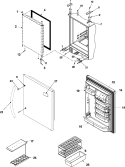 Part Location Diagram of 13023804SQ Whirlpool DOR-FIP Stainless Steel
