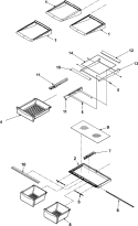 Part Location Diagram of 12630630 Whirlpool EXTR, CRISPER FRONT