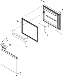 FREEZER DOOR Diagram and Parts List for MBR1952KES  Maytag Refrigerator