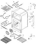 OVEN Diagram and Parts List for MER6875BAF  Maytag Range