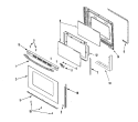 DOOR (LOWER) Diagram and Parts List for MGR6775BDB  Maytag Range