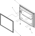 FREEZER DOOR Diagram and Parts List for AFF2534FEB  Amana Refrigerator