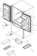 Part Location Diagram of WPW10451506 Whirlpool Cantilever Door Bin