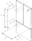 HANDLES (JFD2589KEP) Diagram and Parts List for JFD2589KEP  Jenn-Air Refrigerator