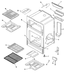 OVEN Diagram and Parts List for MGR6775BDS  Maytag Range