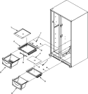 CRISPER ASSEMBLY Diagram and Parts List for MSD2641KEW  Maytag Refrigerator