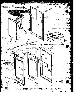Section 1 Diagram and Parts List for RO-10A P74067-5M Amana Microwave