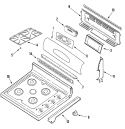 Part Location Diagram of 4005F805-51 Whirlpool Control Panel Housing