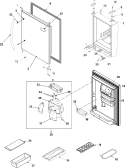 REFRIGERATOR DOOR Diagram and Parts List for ABL2233FES ABL2233FES0 Amana Refrigerator