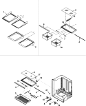 REFRIGERATOR SHELVING Diagram and Parts List for ABL2233FES ABL2233FES0 Amana Refrigerator