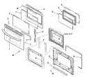 DOOR (LOWER - STL) Diagram and Parts List for MGR6775ADS  Maytag Range