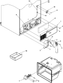 CABINET BACK Diagram and Parts List for AFF2534FEB  Amana Refrigerator