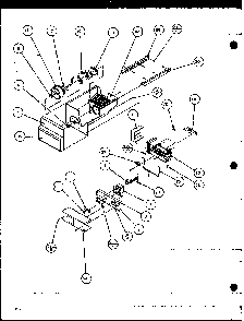 Ice Bucket And Ice Maker Diagram and Parts List for SBD20K-P1117701W  Amana Refrigerator