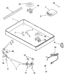 BODY Diagram and Parts List for JGC9430BDS  Jenn-Air Cooktop