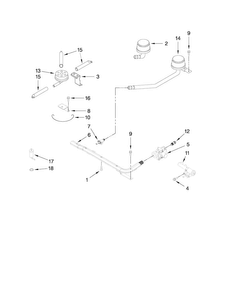 Part Location Diagram of 7502P524-60 Whirlpool USE WPL 74010757