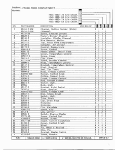 Fresh Food Company Page 2 Diagram and Parts List for 19924-0A  Admiral Refrigerator