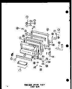 Section 13 Diagram and Parts List for ESRC316B-L-P73500-1WL  Amana Refrigerator