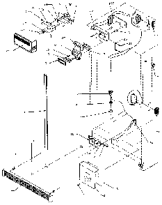 Refrigerator/freezer Controls And Cabinet Parts Diagram and Parts List for SXDE27NP-P1162207W  Amana Refrigerator