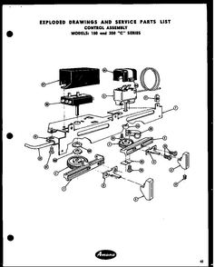 Section 4 Diagram and Parts List for 200C-8R  Amana Air Conditioner
