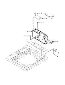 Meter Case Parts Diagram and Parts List for MVW18CSAGW0  Maytag Washer