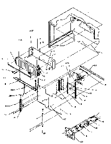 Evaporator Area Diagram and Parts List for TX25R4E-P1175402WE  Amana Refrigerator