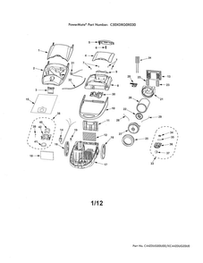 Part Location Diagram of KC41KDECZV06 Maytag Vacuum filter cover