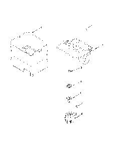 Motor and ice container parts Diagram and Parts List for 59672383412  Amana Refrigerator