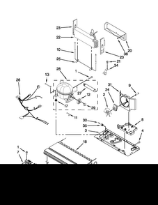 Unit Parts Diagram and Parts List for MBB1953XEW3  Maytag Refrigerator