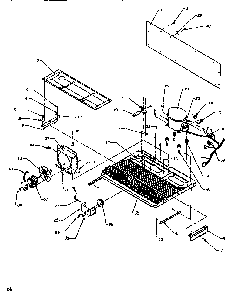 Machine Compartment Diagram and Parts List for SSD522SW-P1184702WW  Amana Refrigerator