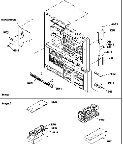Door Handles & Accessories Diagram and Parts List for BC21VL-P1321506WL  Amana Refrigerator