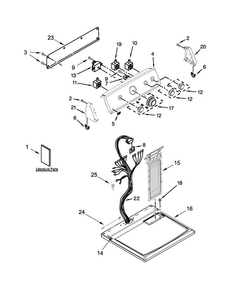 Part Location Diagram of W10853337 Whirlpool WIRE