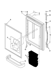 Part Location Diagram of 12658502WQ Whirlpool DOR-FIP White