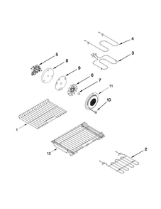 Part Location Diagram of WPW10611615 Whirlpool Broil Element