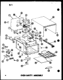 OVEN CAVITY ASSY Diagram and Parts List for RC-14 P7210009M Amana Microwave