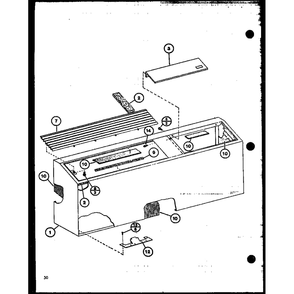 Diagram 6 Diagram and Parts List for PTH15300B P9913620R Amana Air Conditioner