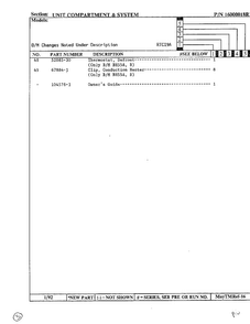 Unit Compartment And System Page 4 Diagram and Parts List for 19694  Maytag Refrigerator